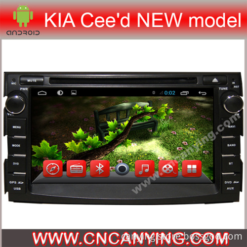 Car DVD Player for Pure Android 4.2.2 Car DVD Player with A9 CPU Capacitive Touch Screen GPS Bluetooth for KIA Cee'd New Model (AD-7042)